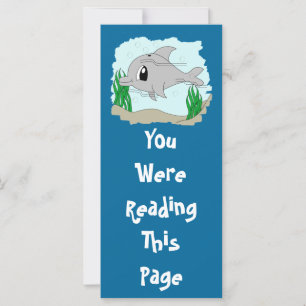 Sjabloon Cute Dolphin Bladwijzer