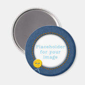 Sjabloon "Denim & Button" Magneet (Voorkant / Achterkant)