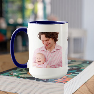 Sjabloon drie familiefoto's op maat mok