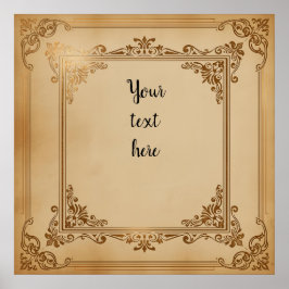    Sjabloon – Elegant BLA Poster