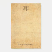 Sjabloon Elegant Calligrafed Monogram Post-it® Notes (Voorkant)