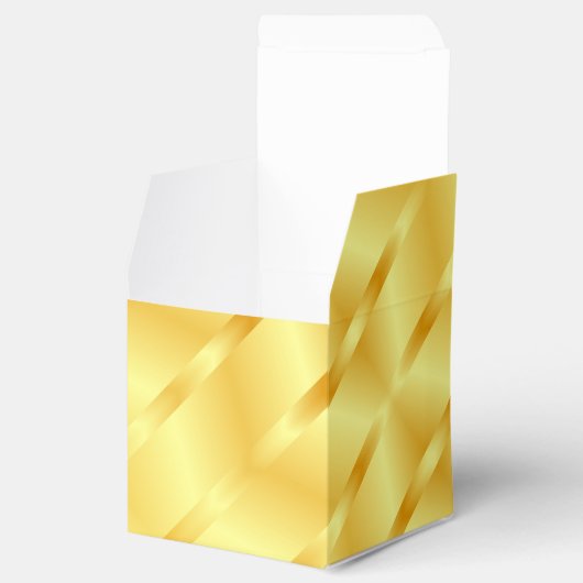 Sjabloon Elegant Faux Gold Metallic look Modern Bedankdoosjes (Geopend)