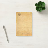 Sjabloon Elegant Handgeschreven Monogram Post-it® Notes (Kantoor)