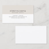 Sjabloon Elegant Moderne Minimalistisch Gepersonal Visitekaartje (Voorkant / Achterkant)