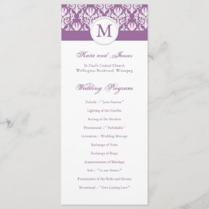 Sjabloon Elegant Wedding Program