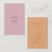 Sjabloon Elegante moderne handgeschreven scriptnaa Visitekaartje (Voorkant / Achterkant)