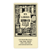 Sjabloon  Ex Libris Book Shelves Etiket (Voorkant)