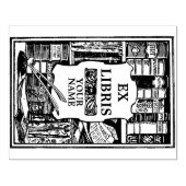 Sjabloon  Ex Libris Book Shelves Rubberstempel (Afrduk)