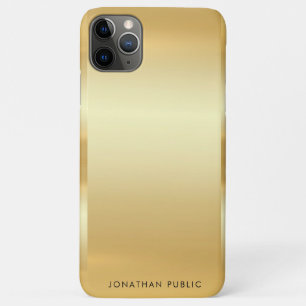 Sjabloon Faux Gold Glamor Trendy Modern Elegant iPhone 11 Pro Max Hoesje