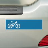 Sjabloon fiets bumpersticker (Op auto)