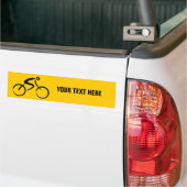 Sjabloon fiets bumpersticker (Op Truck)