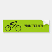 Sjabloon fiets bumpersticker (Voorkant)