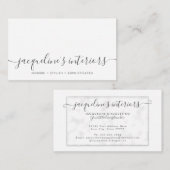 SJABLOON Floral Blush Roze Rozen Visitekaartje (Voorkant / Achterkant)