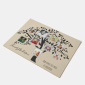 Sjabloon Foto Collage Family Tree - Aangepast Deurmat (Schuin)