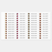 Sjabloon Foto- en naamlabels voor Sticker (Vel)