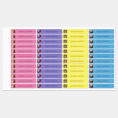 Sjabloon Foto- en naamlabels voor Sticker (Vel)