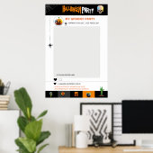 Sjabloon Foto Lijst Halloween Party Poster (Thuiskantoor)