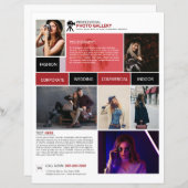 Sjabloon fotografie flyer (Voorkant / Achterkant)