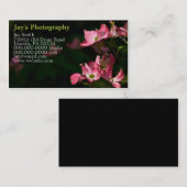 Sjabloon Fotografie Visitekaartjes (Voorkant / Achterkant)