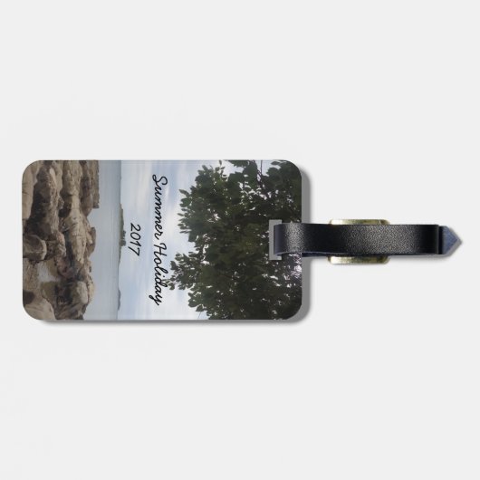 Sjabloon Fotorechthoekcamera Bagagelabel (Achterkant horizontaal)