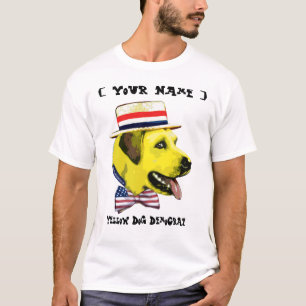  Sjabloon - Gele hond-democraat T-shirt