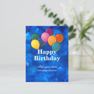 Sjabloon Gelukkig Verjaardag, personaliseer, Briefkaart