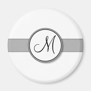 Sjabloon  gespleten monogram zegel magneet
