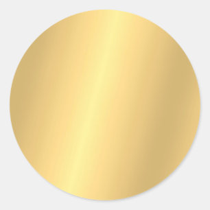 Sjabloon Glamour Elegante Nep Goud Stijlvol Ronde Sticker