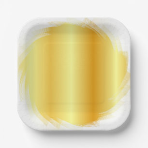 Sjabloon Goud Uitzicht Trendy Elegant Glamour Papieren Bordje