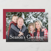 Sjabloon Groetings van Basic Family Photo Sason (Voorkant / Achterkant)