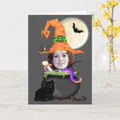 Sjabloon Halloween Witch (Gele Bloem)
