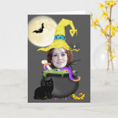 Sjabloon Halloween Witch (Gele Bloem)