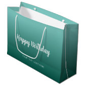 Sjabloon Handgeschreven Happy Birthday Groot Cadeauzakje (Voorkant Gekanteld)