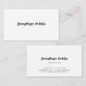 Sjabloon handgeschreven script minimalistisch mode visitekaartje (Voorkant / Achterkant)