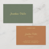 Sjabloon Handschrift Moderne Professionele Luxe Visitekaartje (Voorkant / Achterkant)