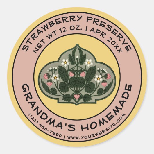 Sjabloon  Homemade Label (Voorkant)