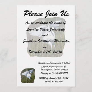 Sjabloon huwelijksuitnodiging kaart