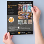 Sjabloon interne ontwerpbrochure flyer (Hand)