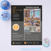 Sjabloon interne ontwerpbrochure flyer (Enkel)