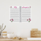 Sjabloon invoegtoepassing digitale planner poster (Keuken)