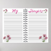 Sjabloon invoegtoepassing voor digitale planner poster (Voorkant)