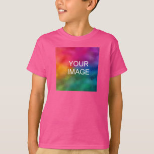 Sjabloon Jongens Kinder Wow Roze T-shirt