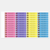 Sjabloon jouw naam, foto- en telefoonlabels voor S Labels (Vel)