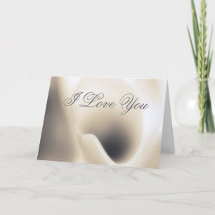Sjabloon Kaart I Love You, Calla Lily macroschoonh