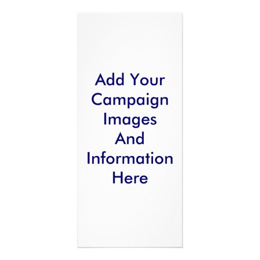 Sjabloon Kaart verkiezingscampagne (Achterkant)