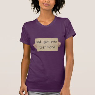 Sjabloon kartonnen bord t-shirt