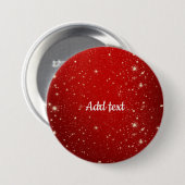 Sjabloon - Kerstmis Rood Twinkle Ronde Button 7,6 Cm (Voorkant /achterkant)