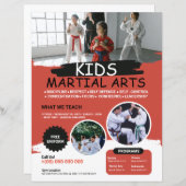 Sjabloon Kinder Martial Arts Flyer (Voorkant / Achterkant)