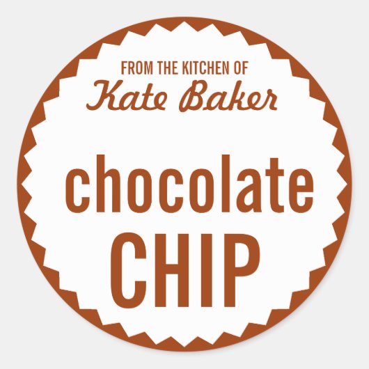 Sjabloon Koekjeslabel Exchange Bake Sale Label (Voorkant)