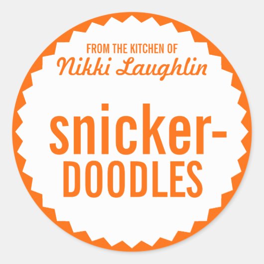 Sjabloon Koekjeslabel Exchange Bake Sale Label (Voorkant)